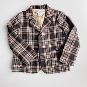 Right Bank Babies Wool Plaid Blazer